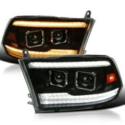 Projector Headlights with Black Hou
