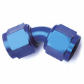 -6AN 45  Blk Swivel Coupler