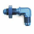 -8AN 90 Degree Bulkhead Flare - Blk