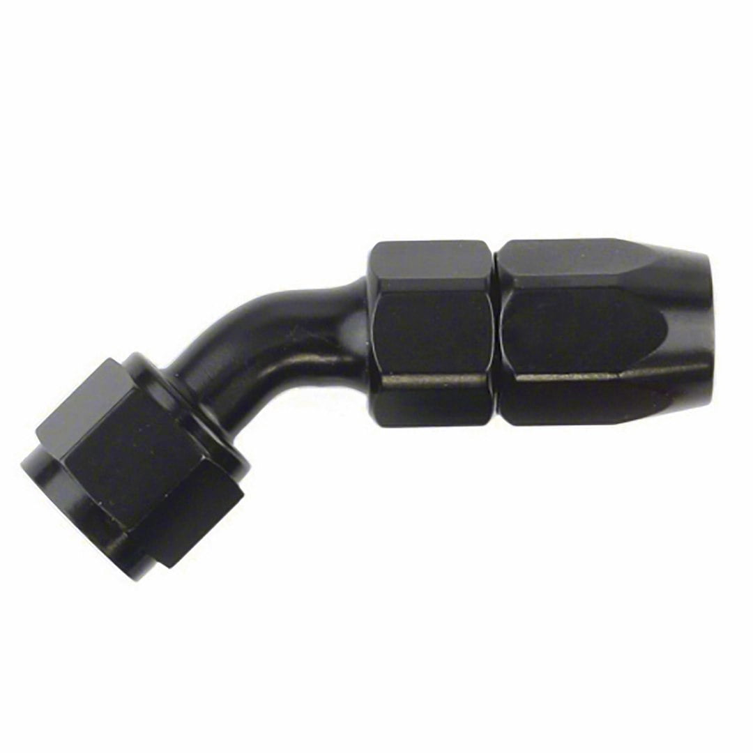 -8AN X 45  Blk Hose End