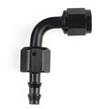 -4AN X 90  Blk Push-On Hose End