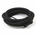 Blk Nylon SS Brd Hose  -8AN X 10'