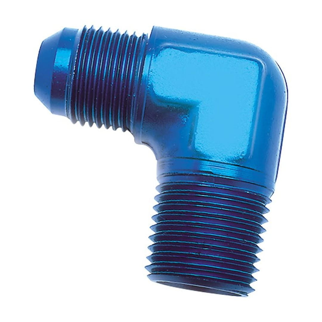 -10AN X 1/2NPTF 90  Blk Elbow