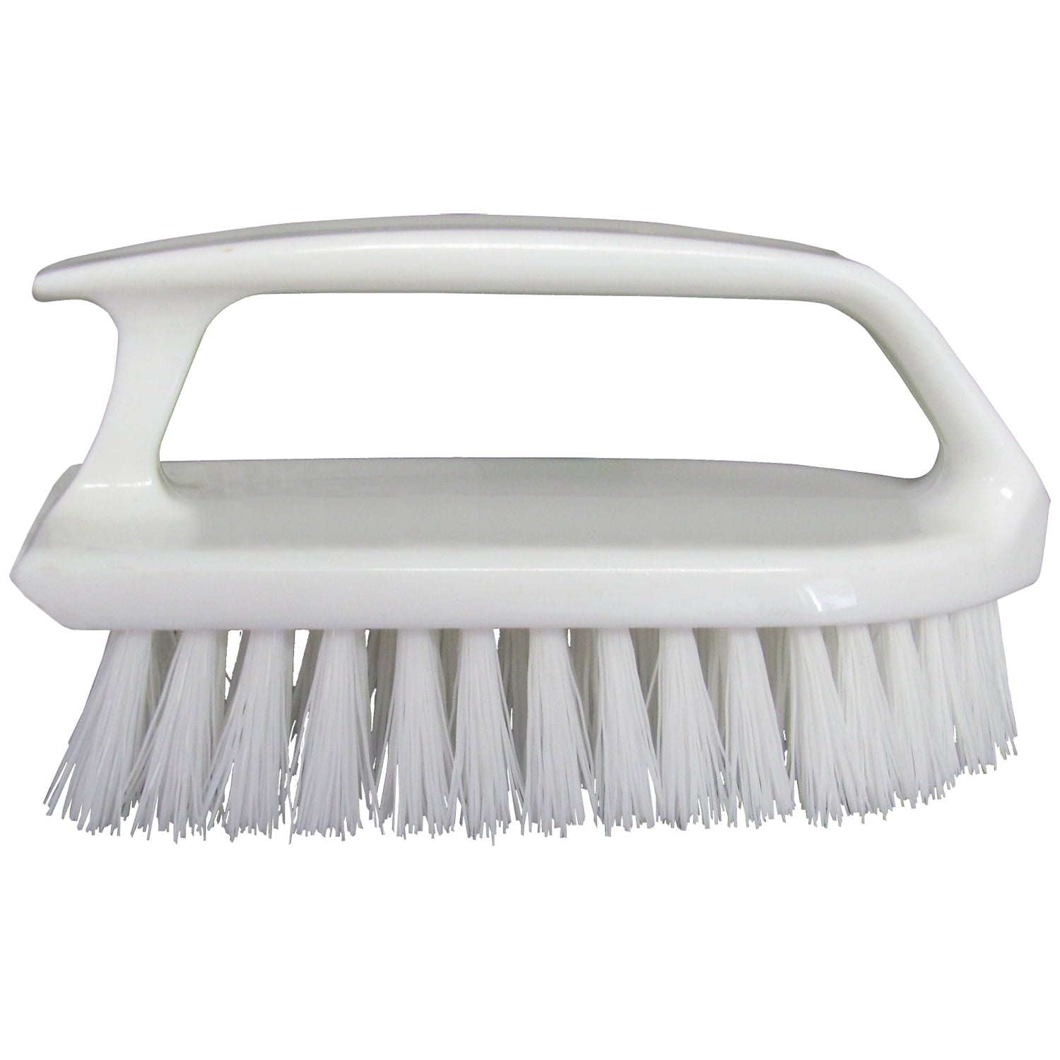 Scrub Brush/Curved Plastic Handle