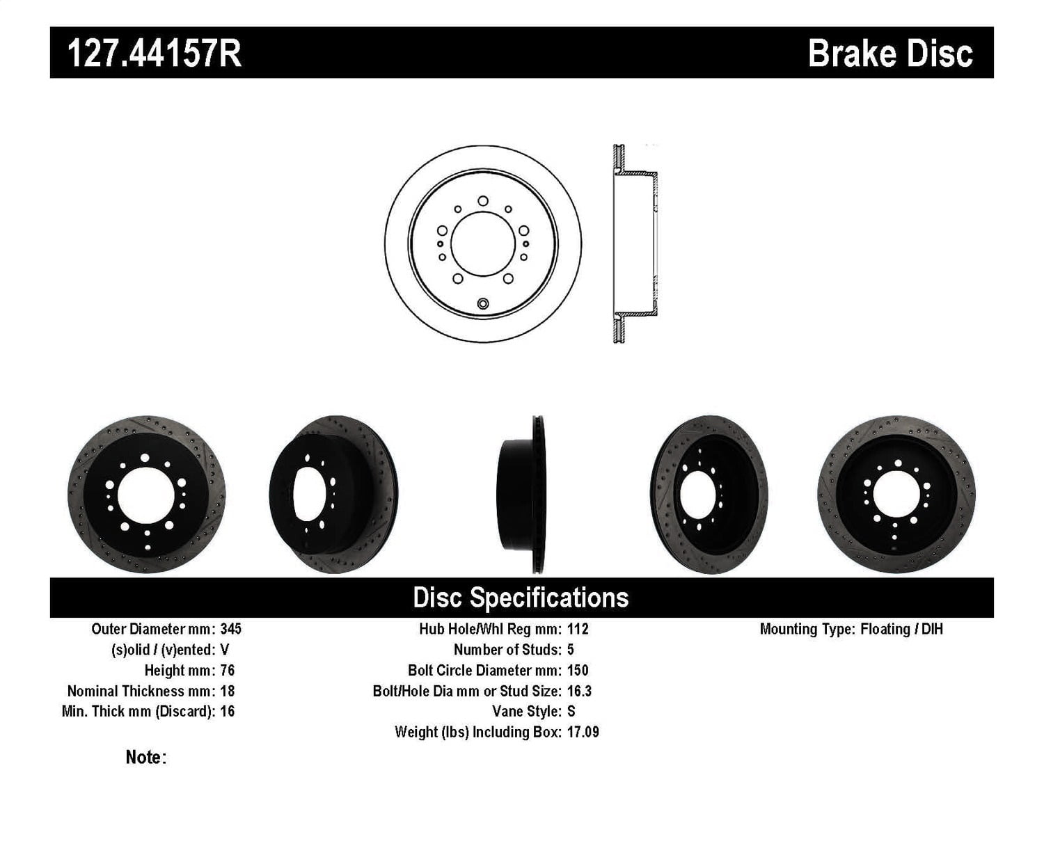 Slotted Drilled Rotr