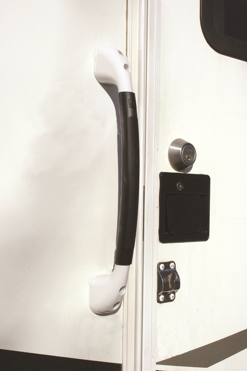 Soft Touch Grab Bar  Wht