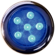 Led S S Puck Lites-4" Blue