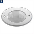 White Oval Courtesy LED W/ Mnt Ring