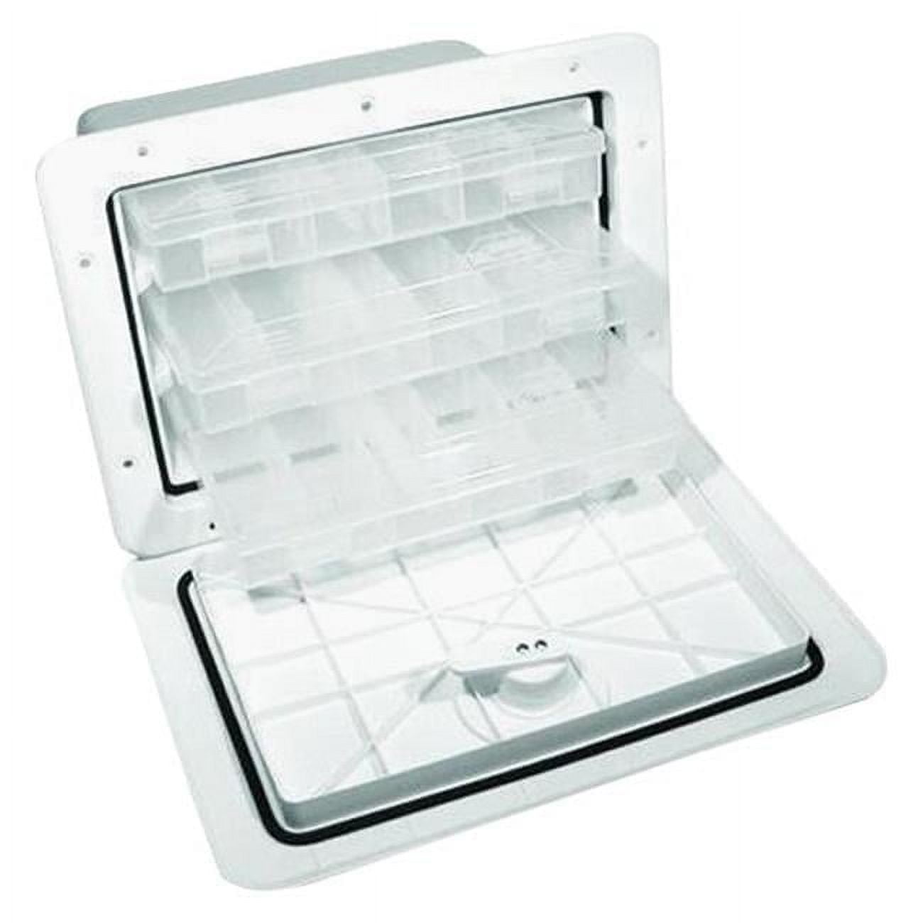 3 Tray Tackle Box 11X15X9" Deep W/Trays-White