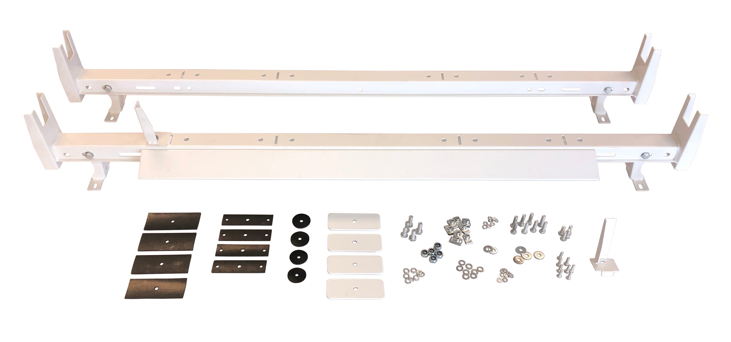 VAN RACK 2 BAR NON RG MOUNT WHITE