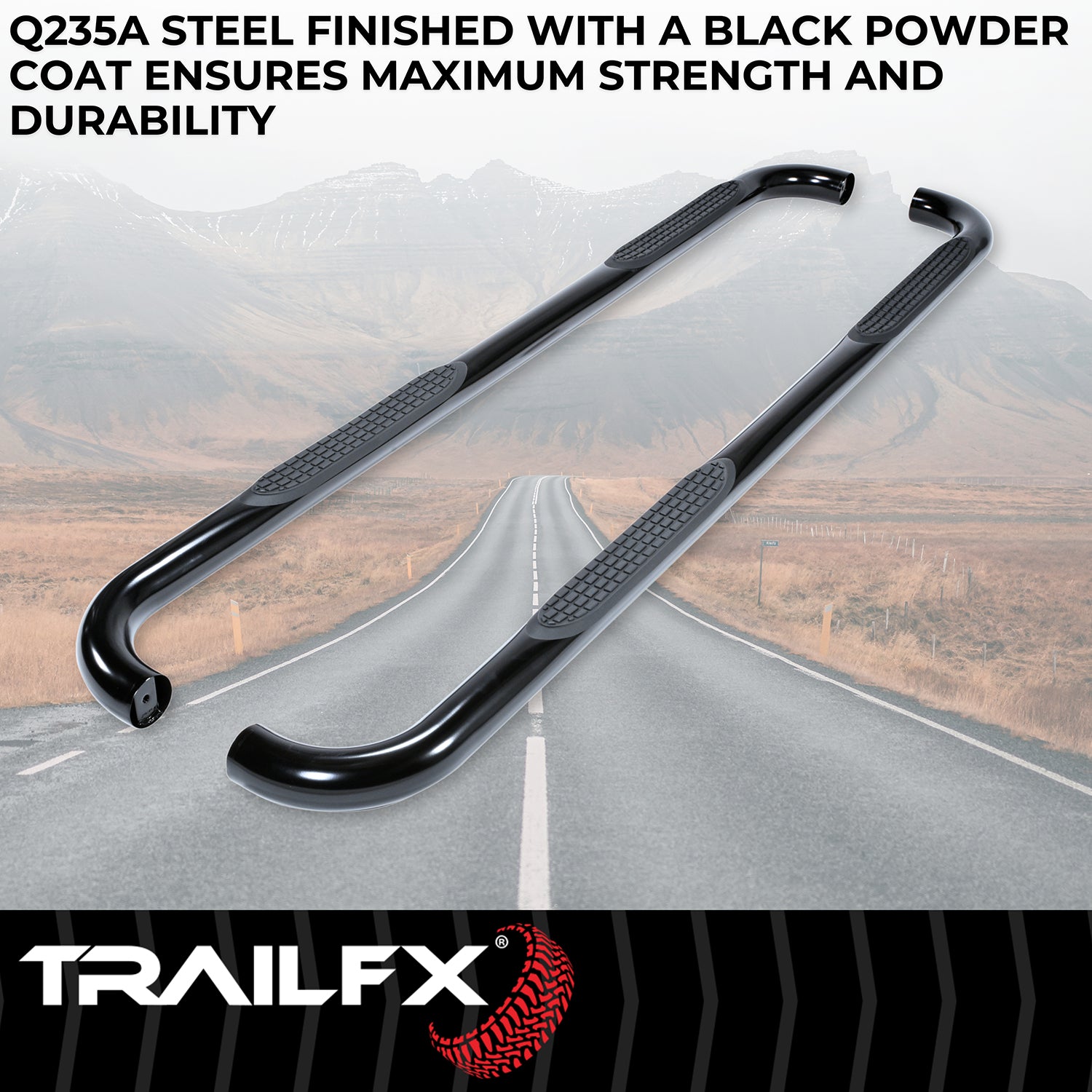3' NERF BAR BLK