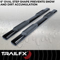 6'' OVAL BLK RP FITS DEF