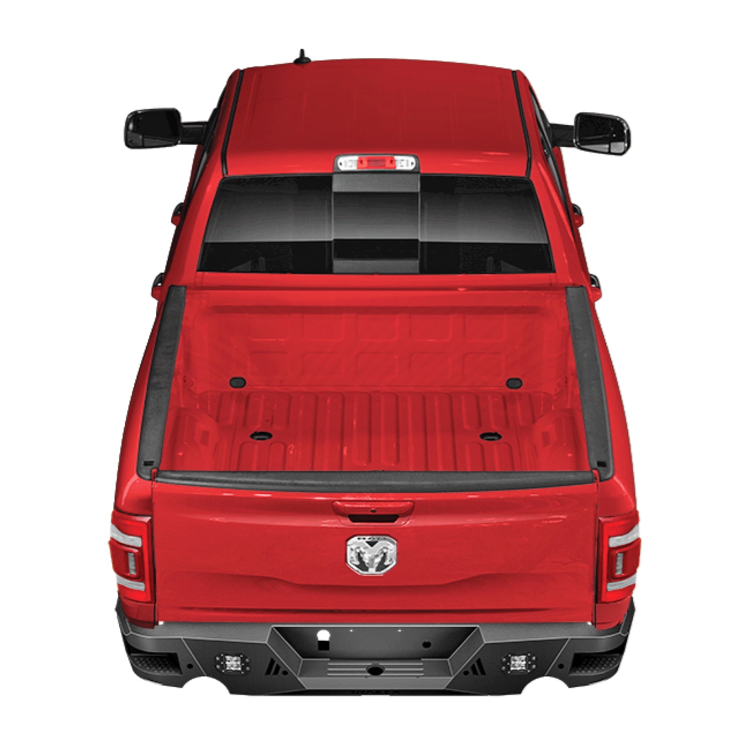 LD REAR BUMPER RAM 1500 BLK 19