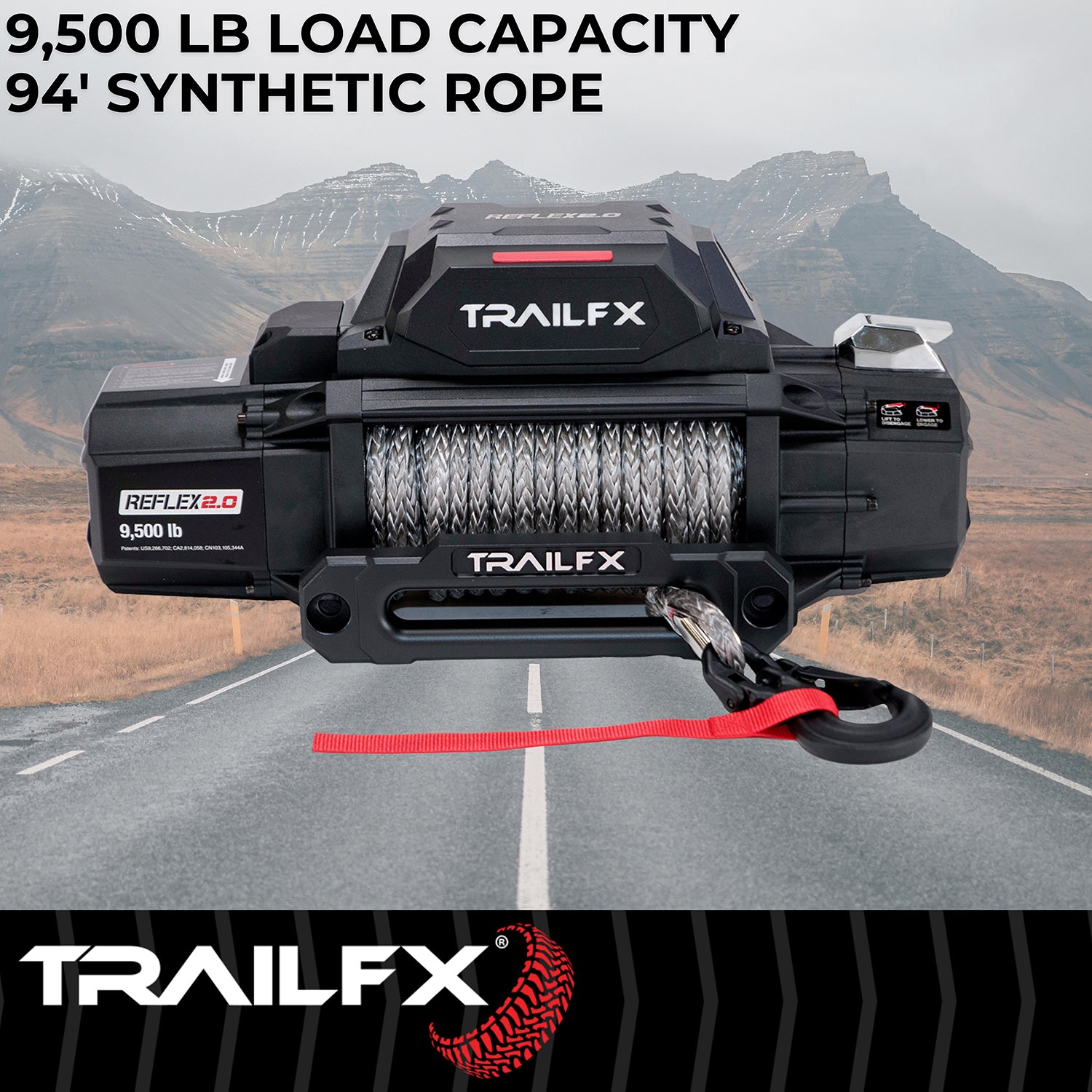 REFLEX 2.0 WINCH 9.5K SYNTHETIC
