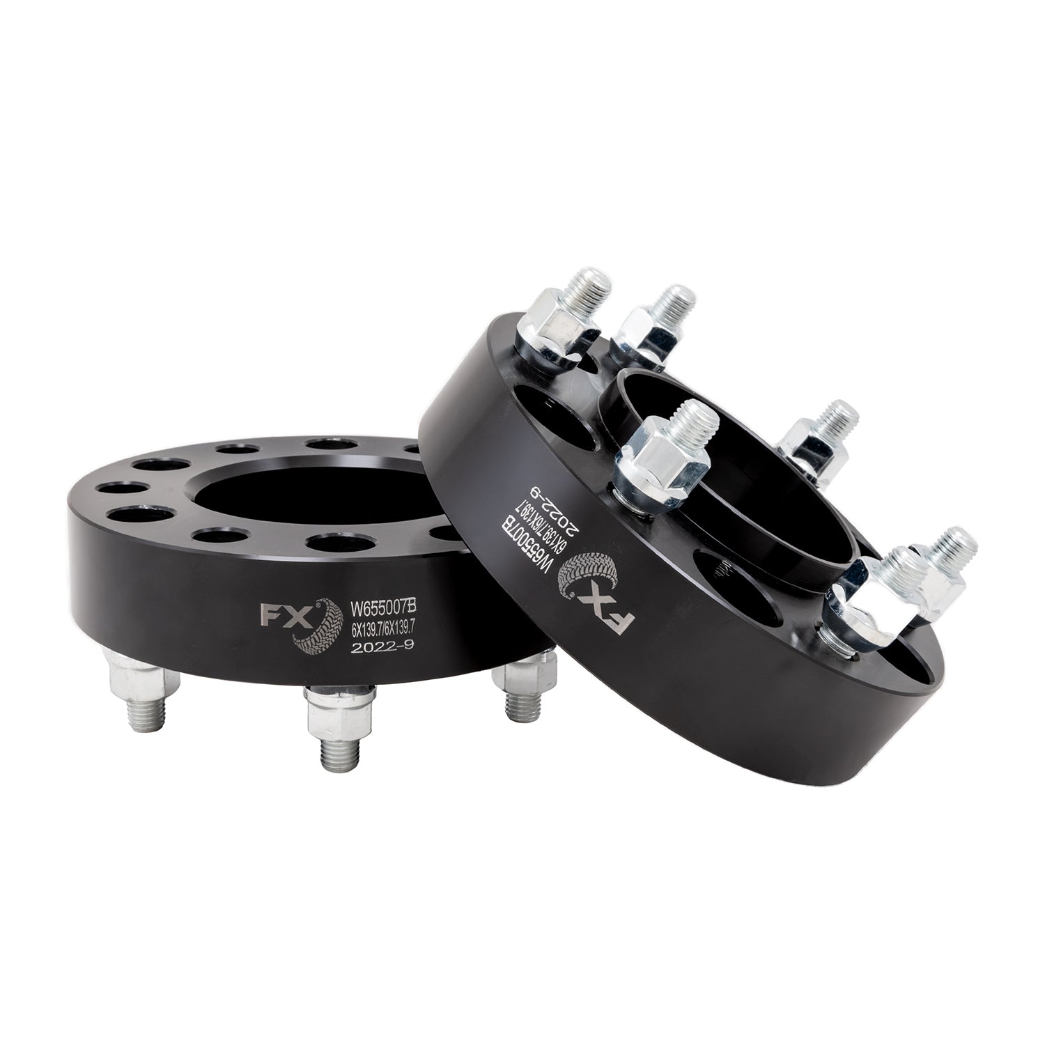 HUB CENT SPCR BLK 6X5.5 12X1.5 FORD