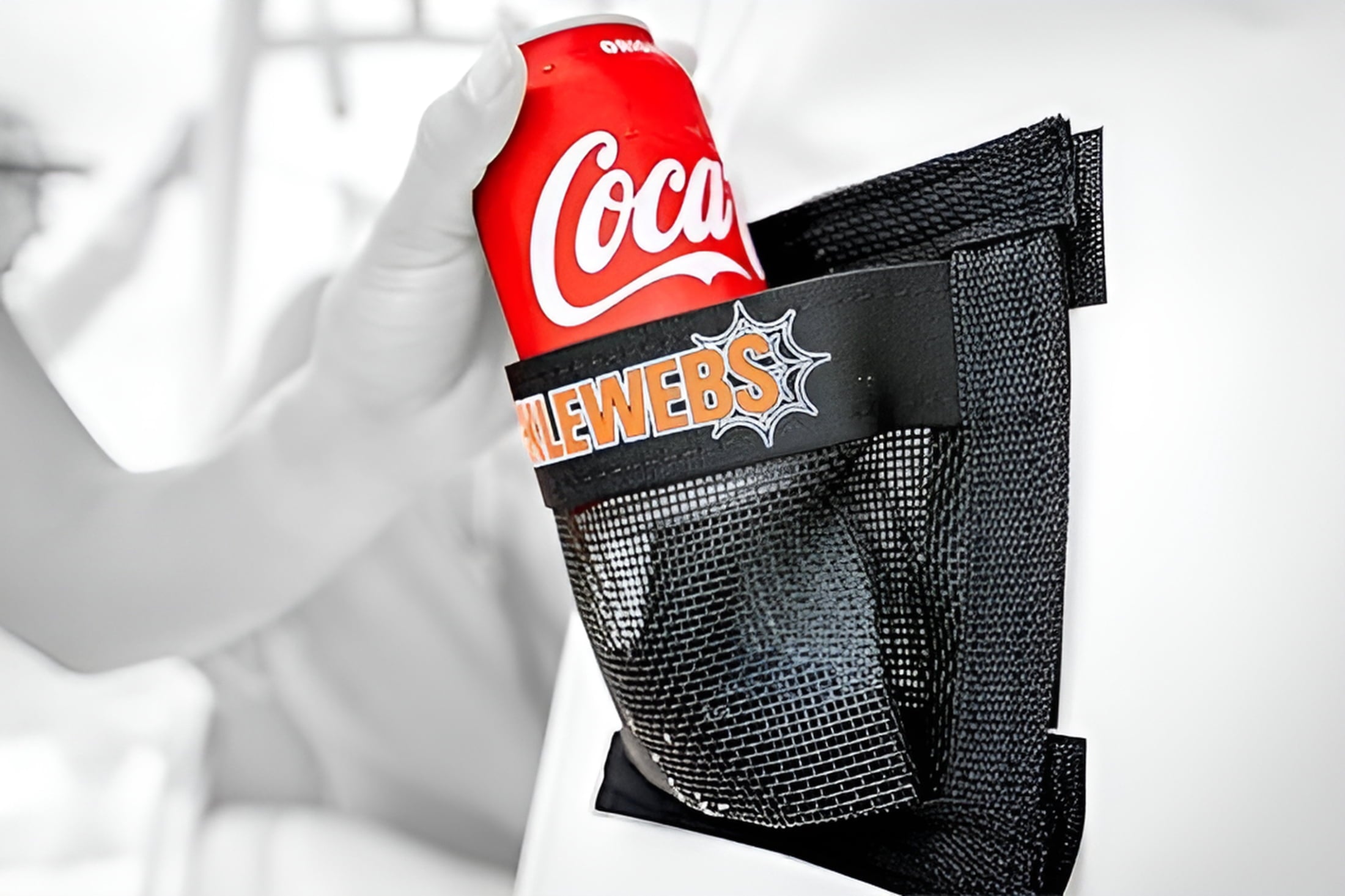 No Drill Cup Holder Pouch - Black