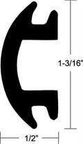 Rub Rail Insert Black 1 3/16"X50