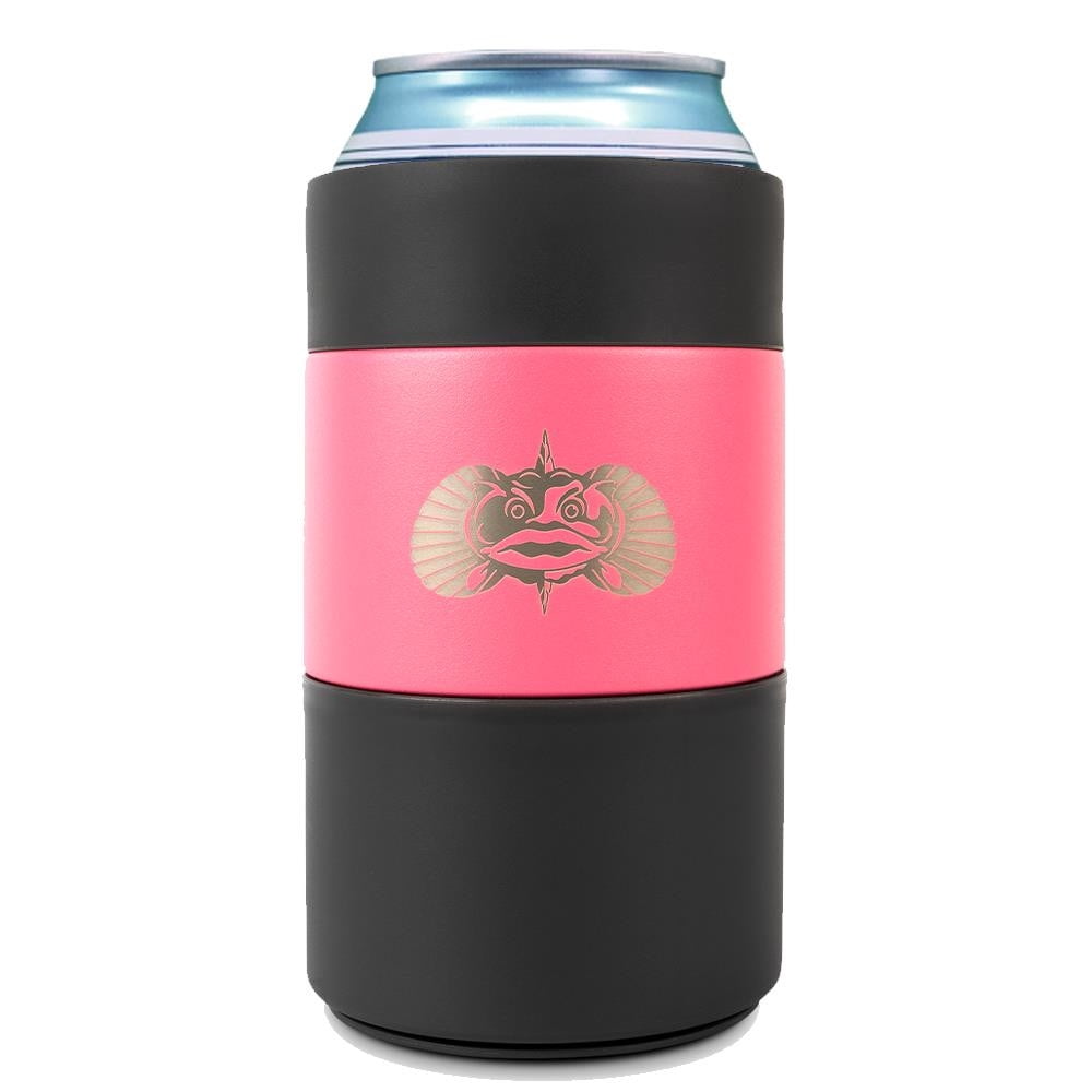 Toadfish Non-tipping Can Cooler + Adapter -Pink