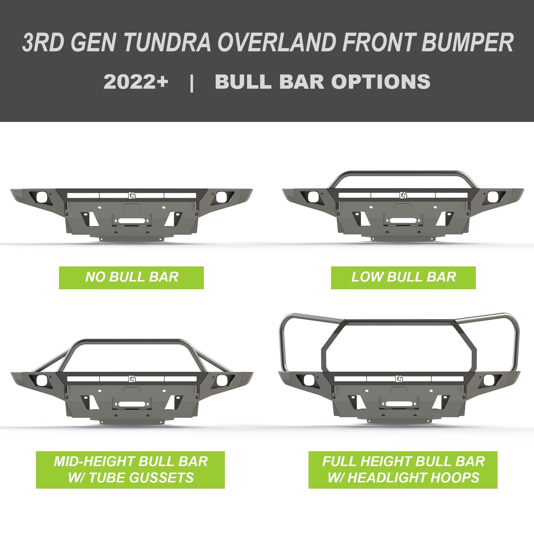 Tundra Overland Series Front Bumper / 3rd Gen / 2022+