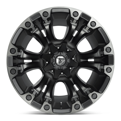 Fuel 1PC VAPOR 17X9 8X6.5 125 +1 M-BLK GT
