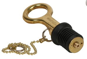 1' Aluminum Bailer Plug - Screw