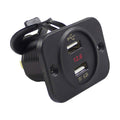 Dual USB Port with Volt Meter