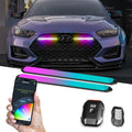 Xkmax RGB LED Grill Light Bar W/ Dr