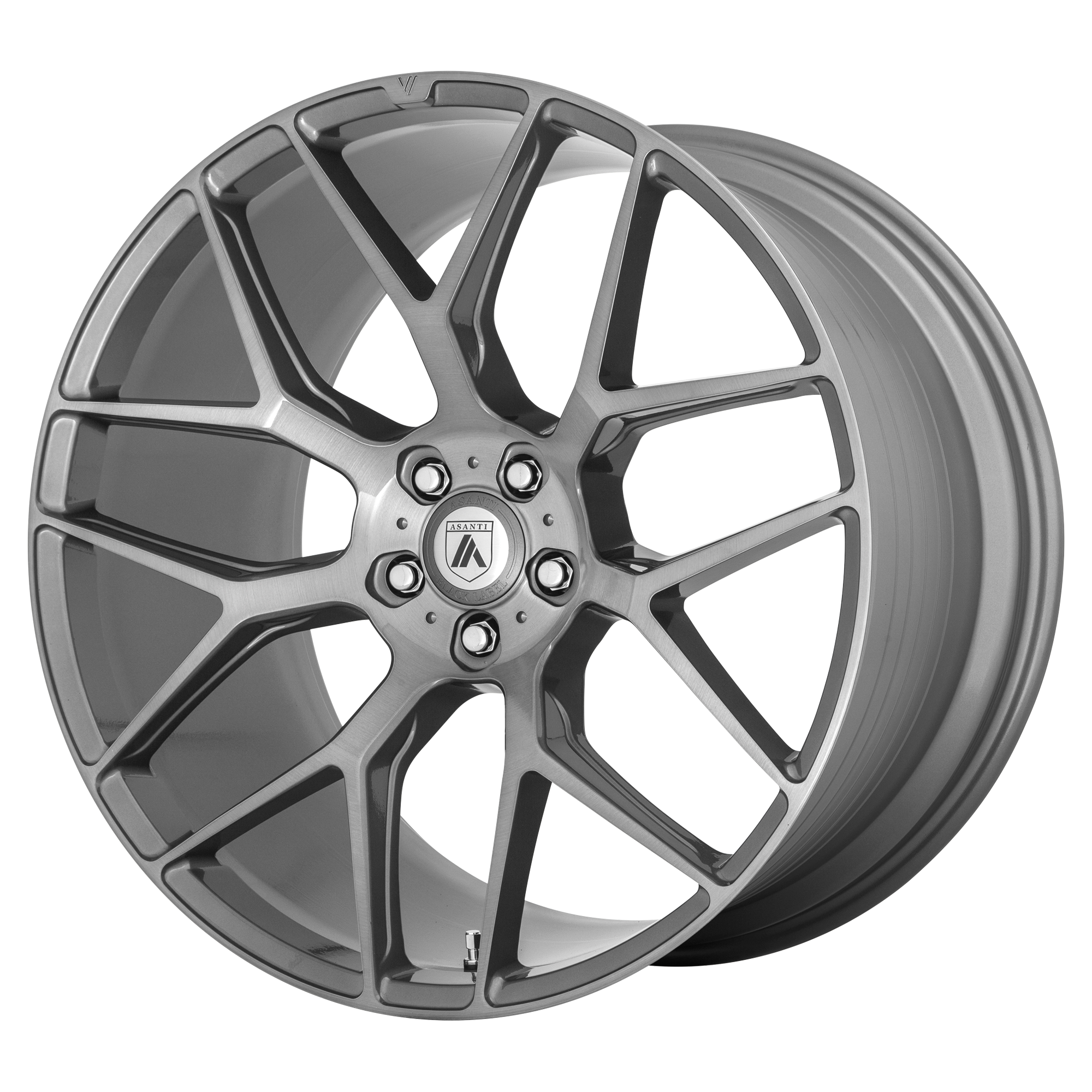 Asanti Black DYNASTY 22X10.5 5X130 84 TITAN-BRUSH +25